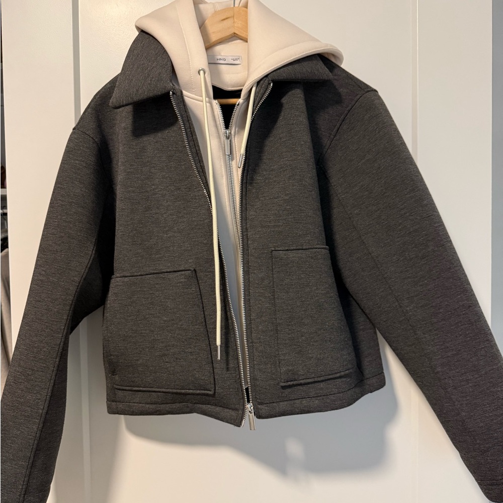 Mango Black and Cream Jacket - worn once!